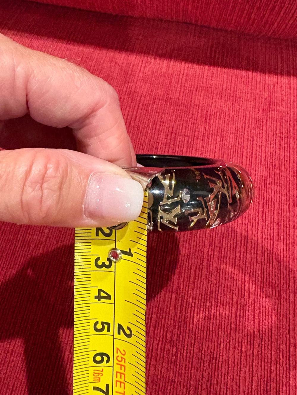 Authentic Louis Vuitton Inclusion-Style Resin Bangle Bracelet - Picture 7 of 7